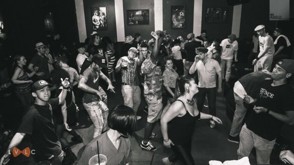 Image of people dancing during the las Vegas Locking Camp