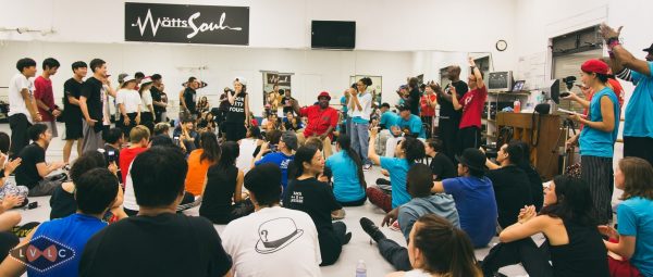 Image of people dancing during the las Vegas Locking Camp