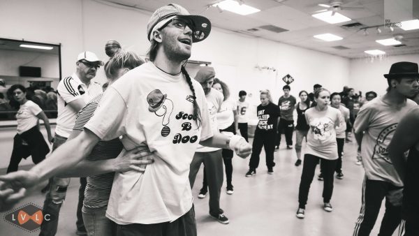 Image of people dancing during the las Vegas Locking Camp