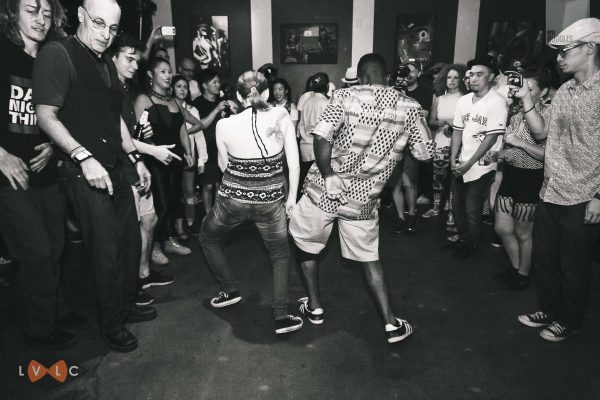 Image of people dancing during the las Vegas Locking Camp